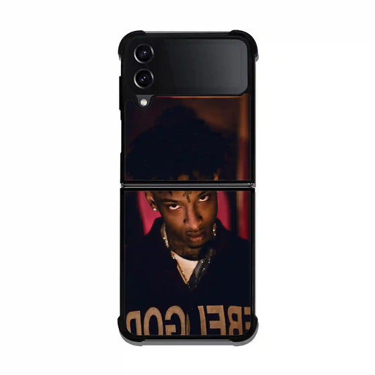 21 Savage Eye Fire Samsung Z3 Flip Case