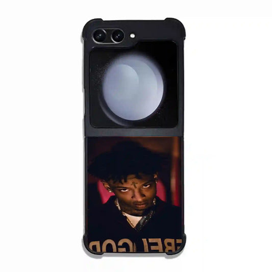 21 Savage Eye Fire Samsung Z6 Flip Case