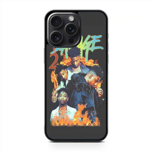 21 Savage Fire iPhone 15 Pro Case