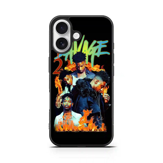 21 Savage Fire iPhone 16 Case