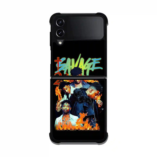 21 Savage Fire Samsung Z3 Flip Case