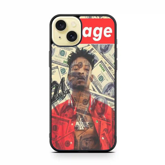 21 Savage Money Cool iPhone 15 Plus Case