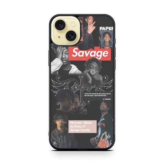 21 Savage Paper iPhone 15 Plus Case