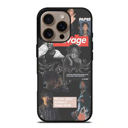 21 Savage Paper iPhone 16 Pro Max Case