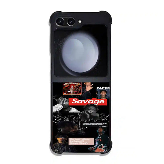 21 Savage Paper Samsung Z6 Flip Case