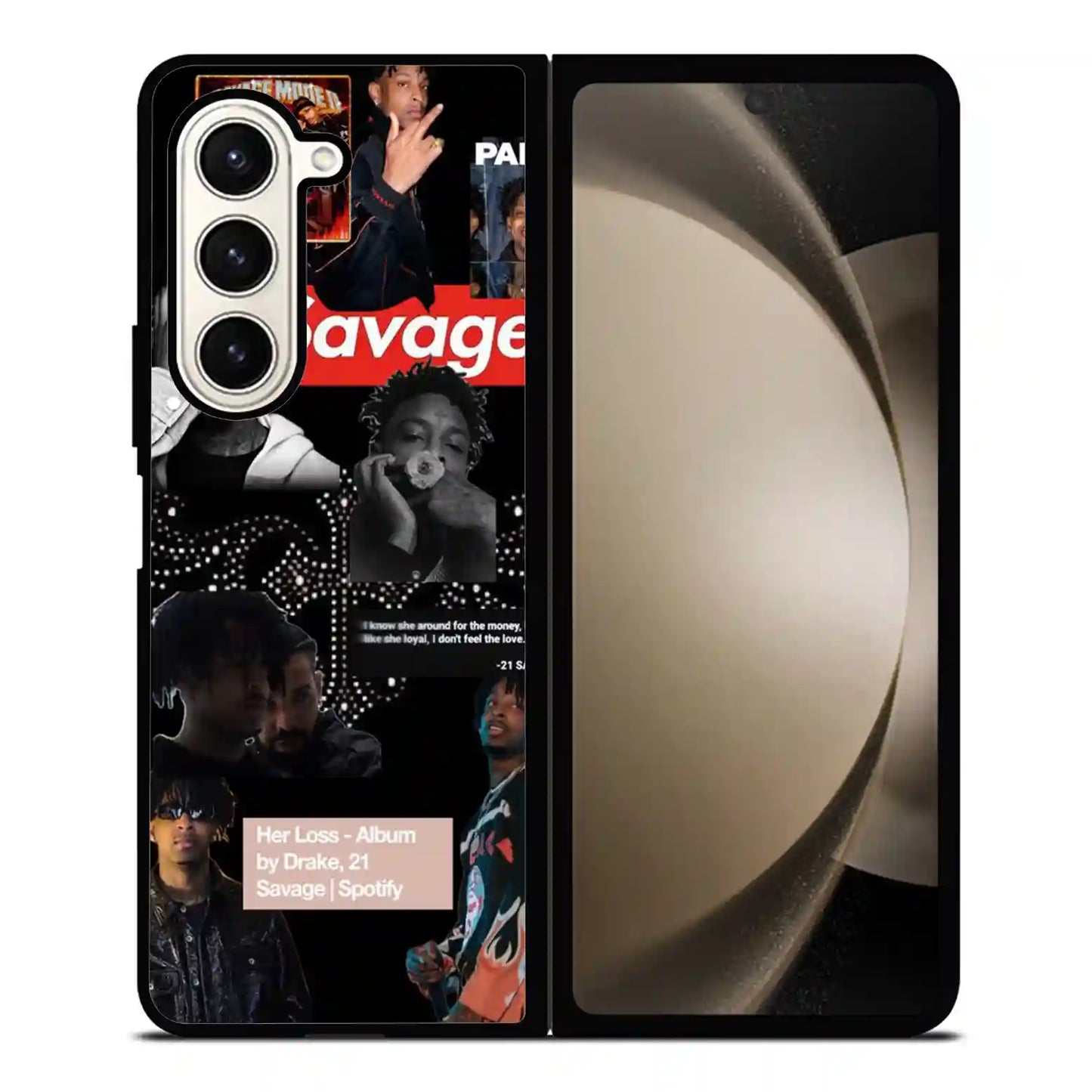 21 Savage Paper Samsung Z5 Fold Case