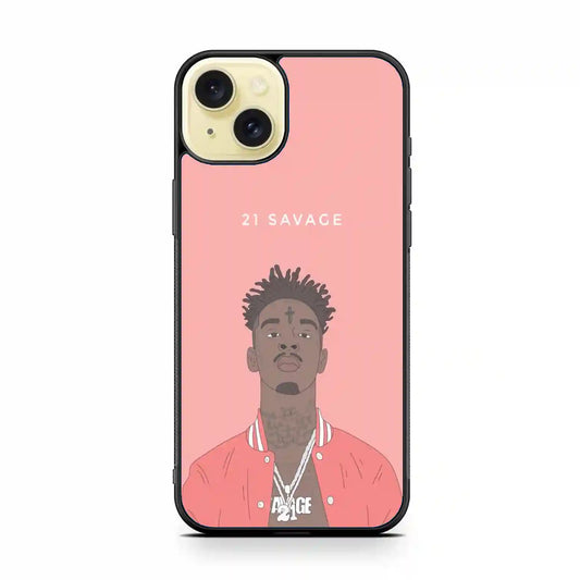 21 Savage Pink iPhone 15 Plus Case