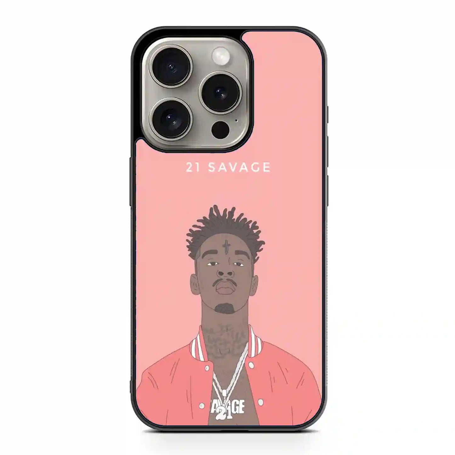 21 Savage Pink iPhone 15 Pro Max Case