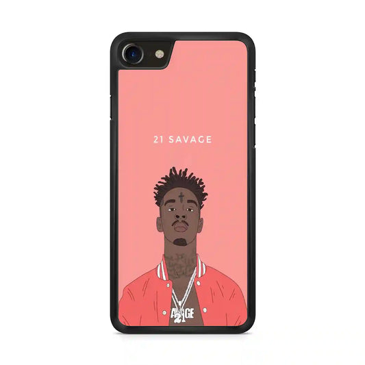 21 Savage Pink iPhone SE 2020 Case