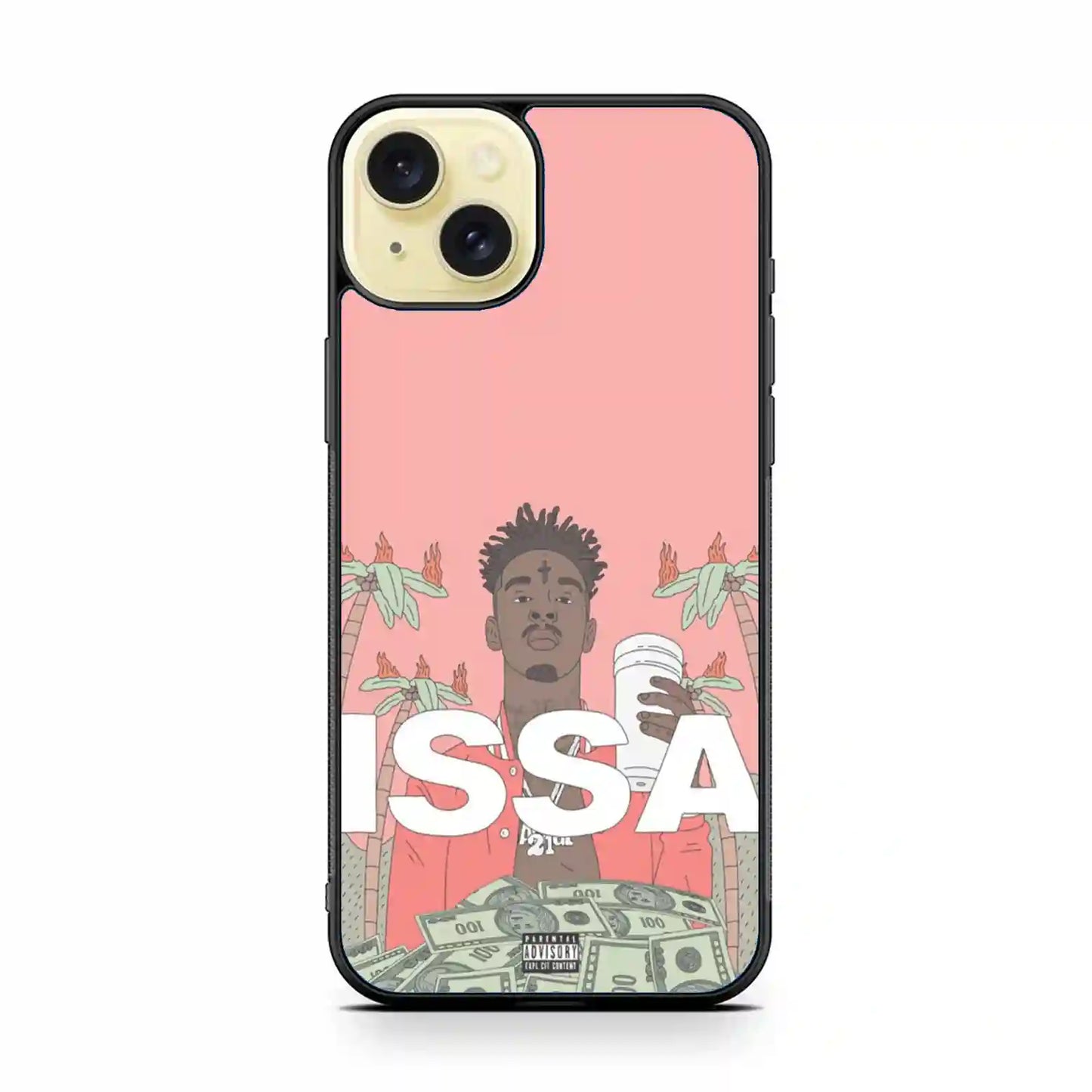 21 Savage Pink Issa iPhone 15 Plus Case