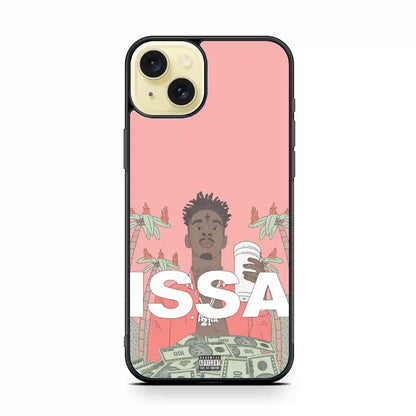 21 Savage Pink Issa iPhone 15 Plus Case