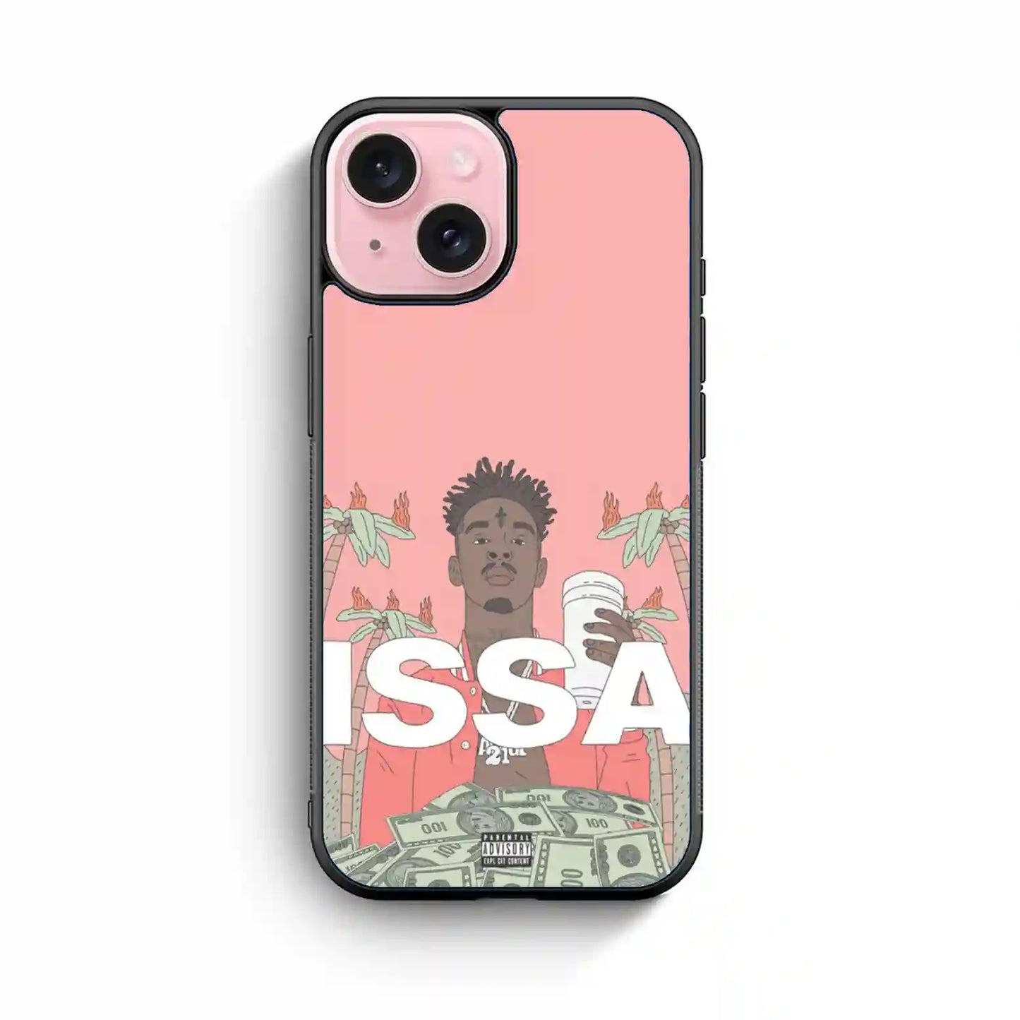 21 Savage Pink Issa iPhone 15 Case