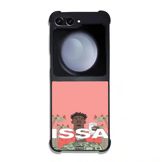 21 Savage Pink Issa Samsung Z6 Flip Case