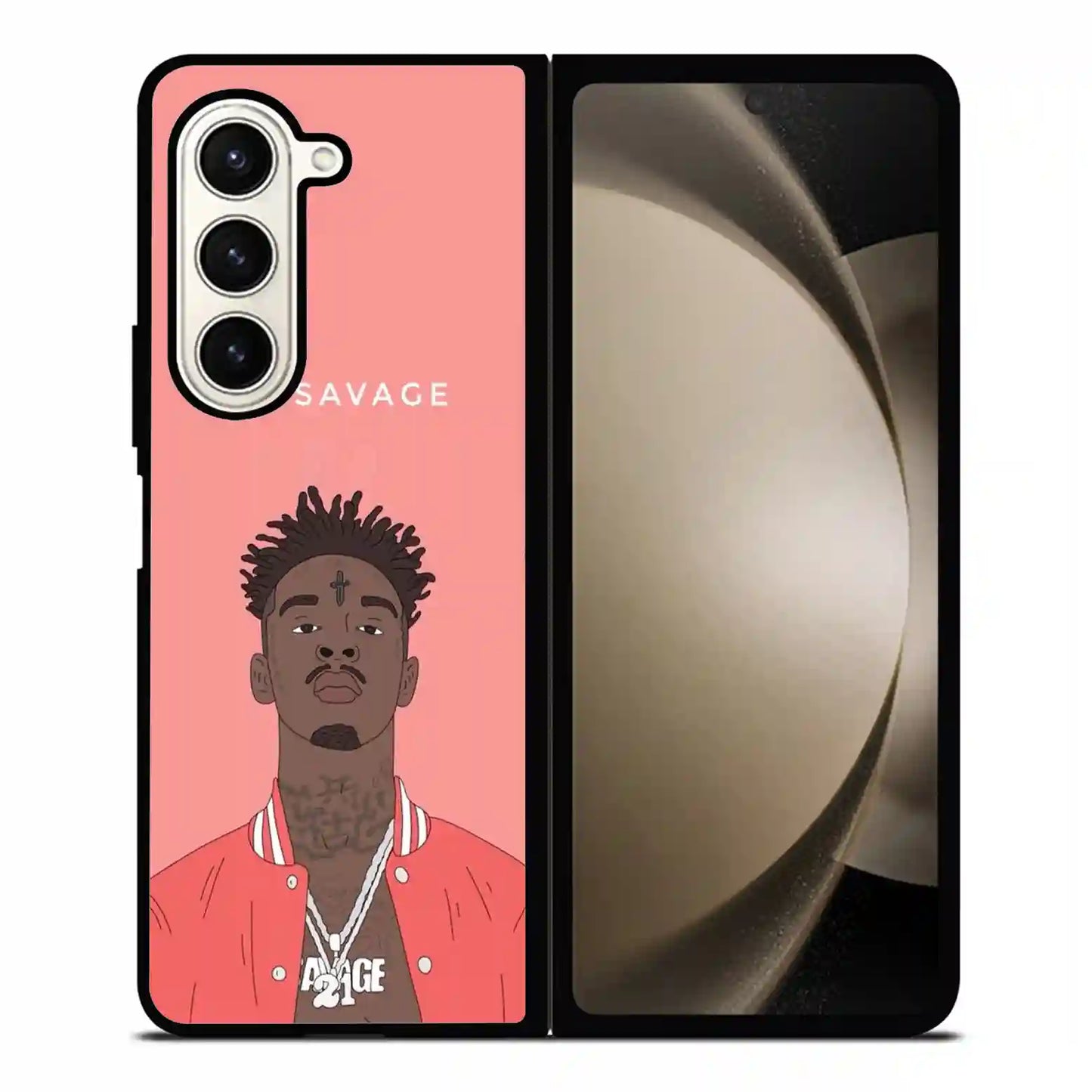 21 Savage Pink Samsung Z5 Fold Case