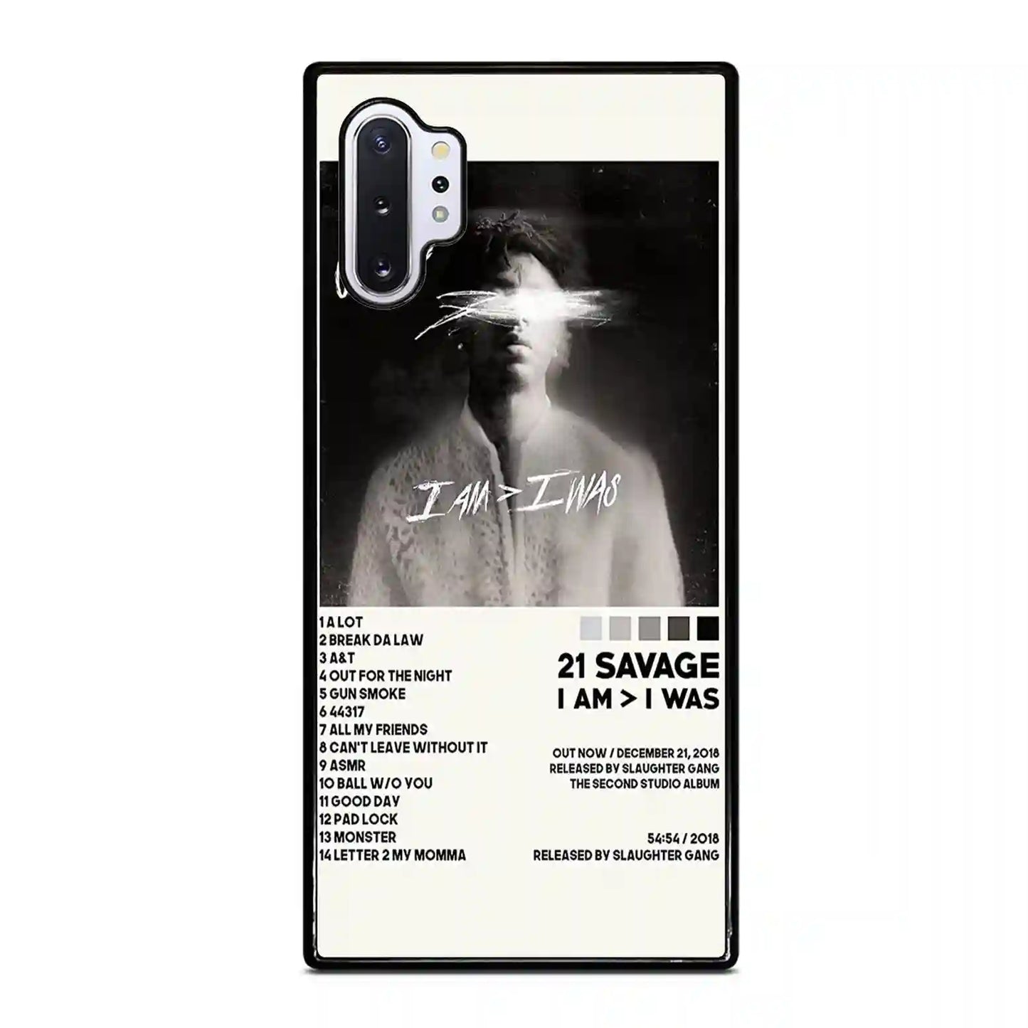 21 Savage Rapper Album Samsung Galaxy Note 10 Pro 5G Case