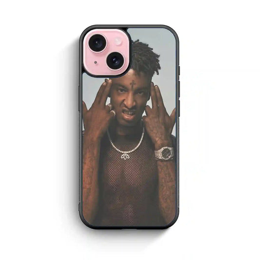 21 Savage Rapper Cool iPhone 15 Case