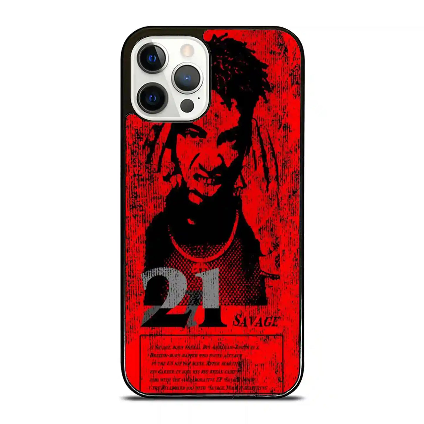 21 Savage Red iPhone 12 Pro Case