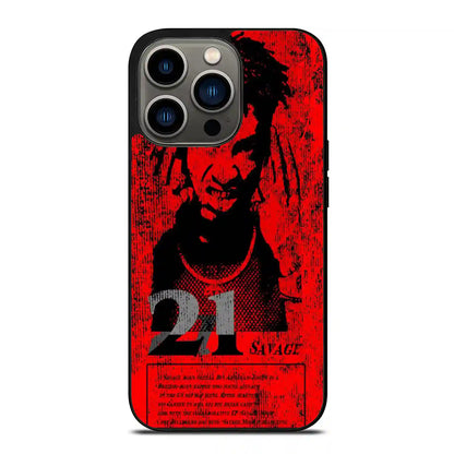 21 Savage Red iPhone 13 Pro Case