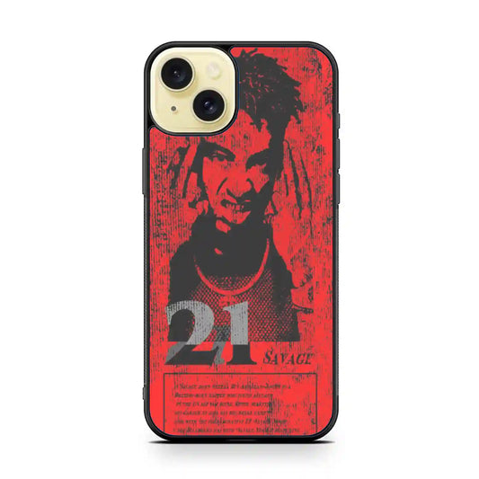 21 Savage Red iPhone 15 Plus Case