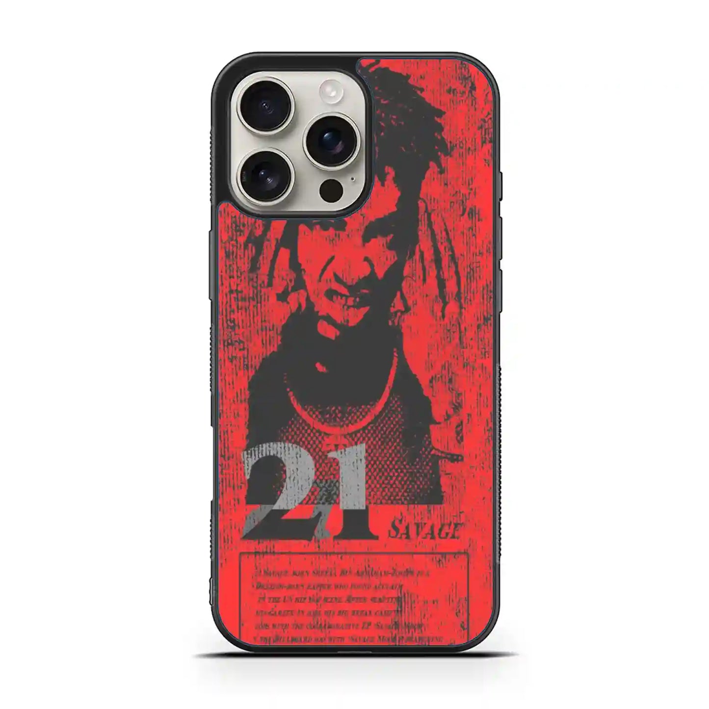 21 Savage Red iPhone 16 Pro Case