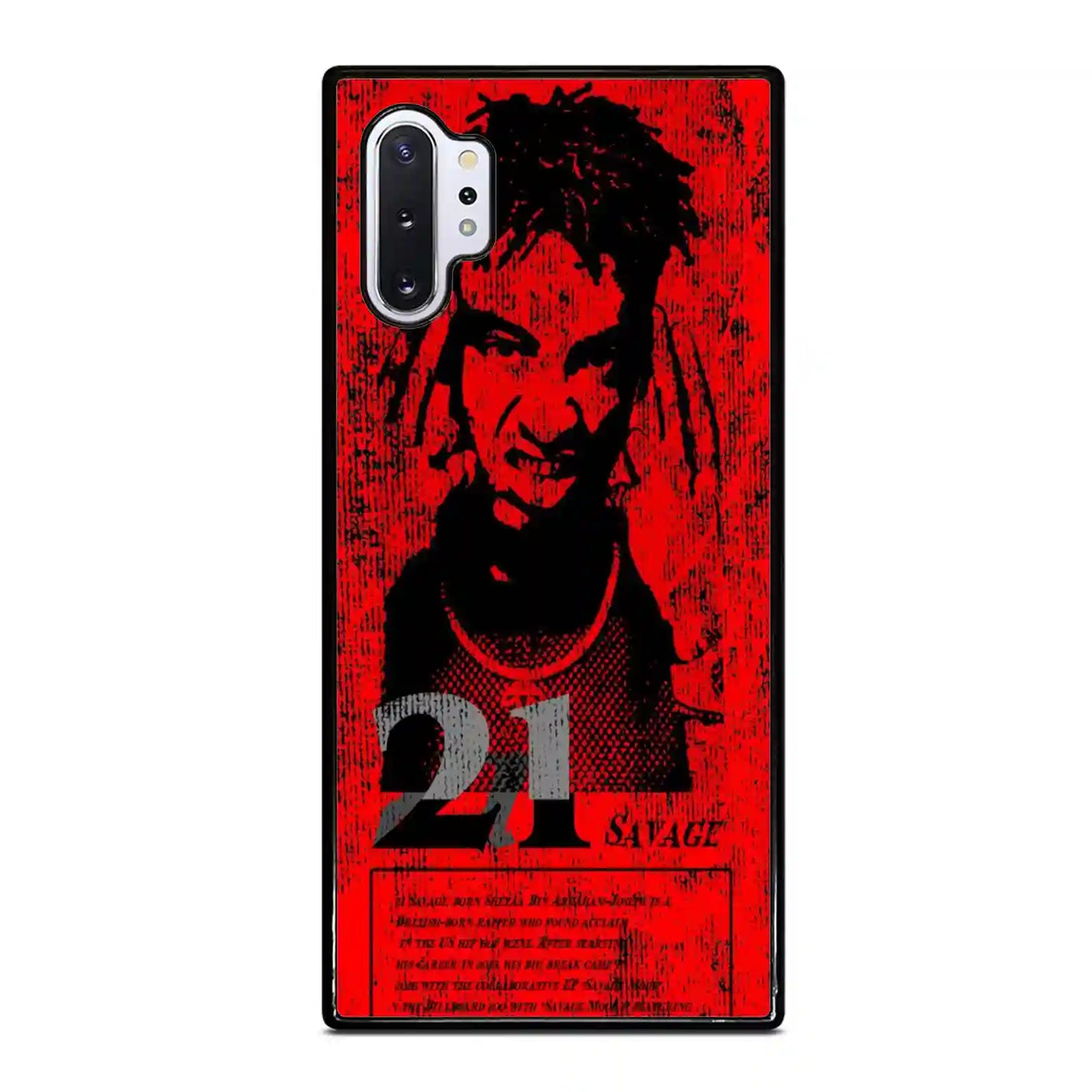 21 Savage Red Samsung Galaxy Note 10 Pro 5G Case