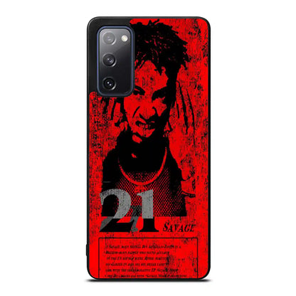 21 Savage Red Samsung Galaxy S20 Plus Case