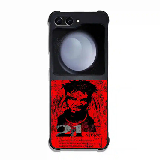 21 Savage Red Samsung Z6 Flip Case