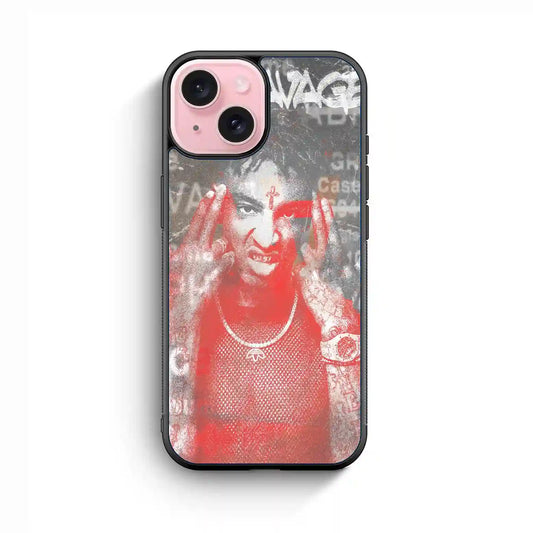 21 Savage Wallpaper iPhone 15 Case