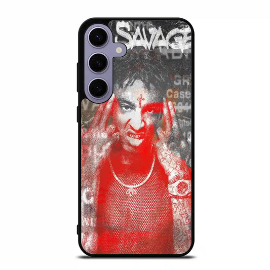 21 Savage Wallpaper Samsung Galaxy S24 Plus Case