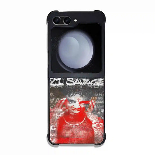 21 Savage Wallpaper Samsung Z6 Flip Case