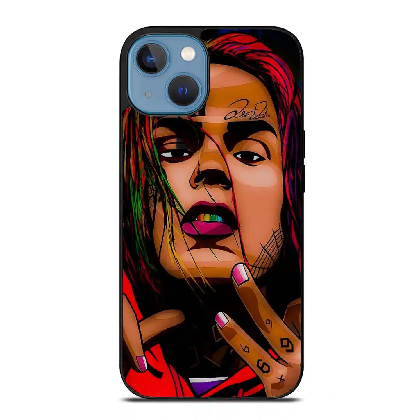 6ix9ine Cartoon iPhone 14 Case