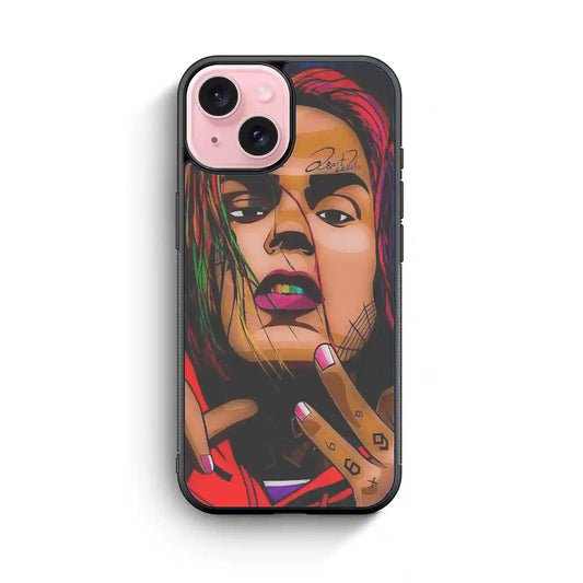 6ix9ine Cartoon iPhone 15 Case