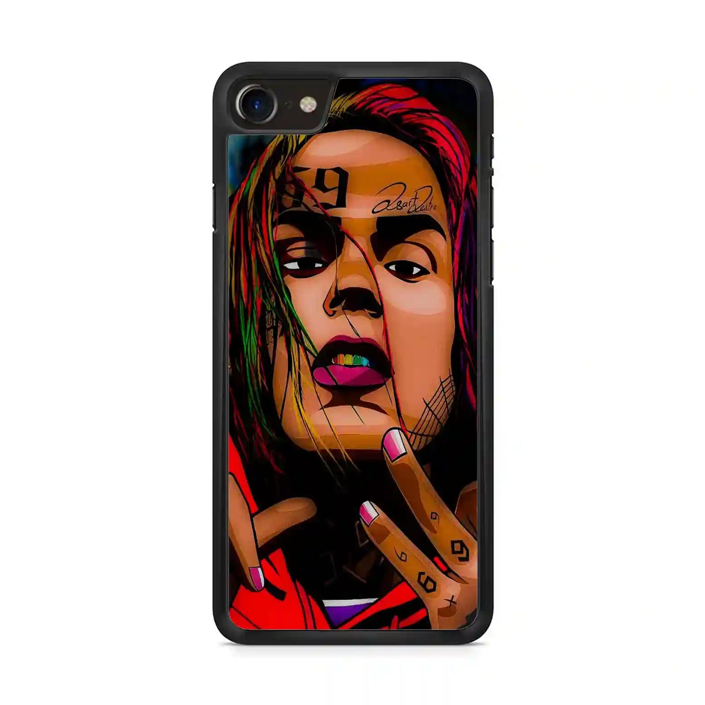 6ix9ine Cartoon iPhone SE 2020 Case