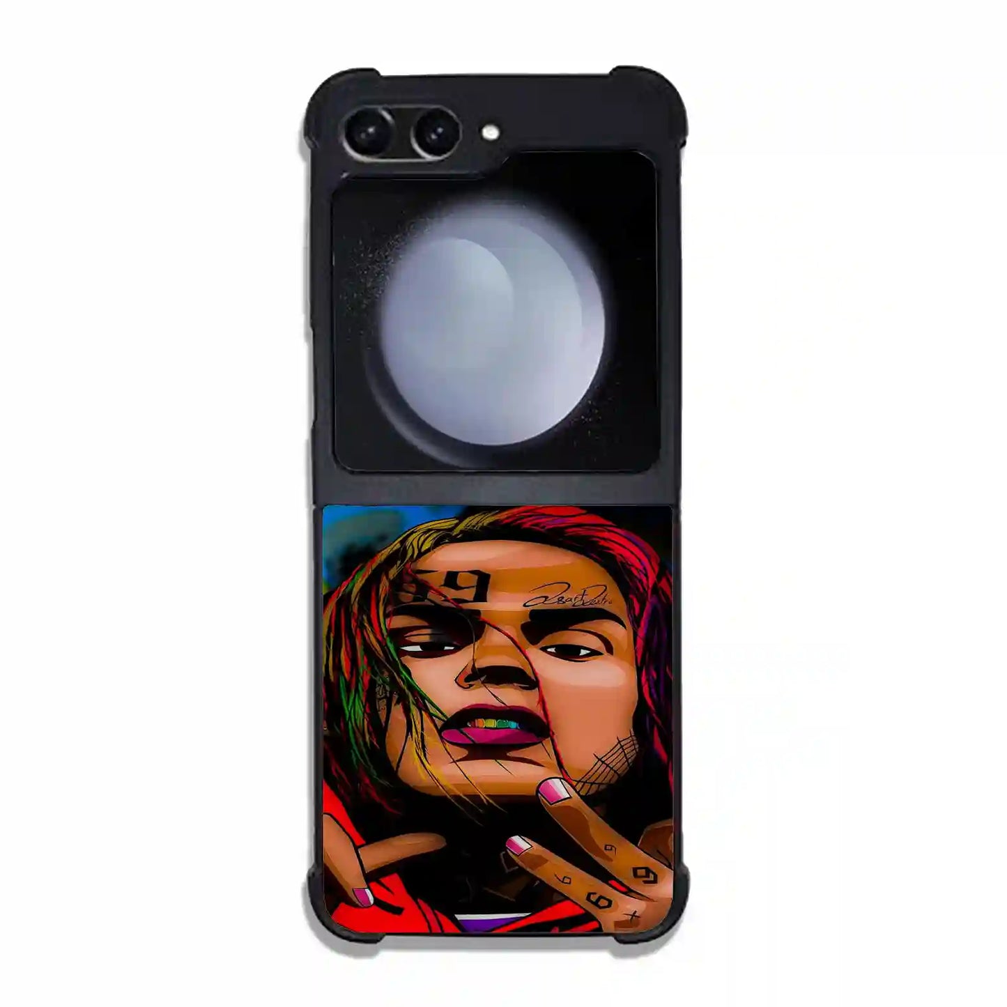 6ix9ine Cartoon Samsung Z6 Flip Case