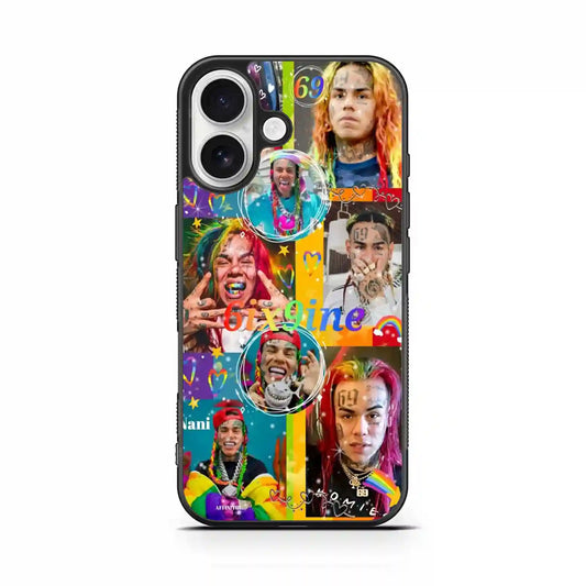 6ix9ine Collage Cool iPhone 16 Case