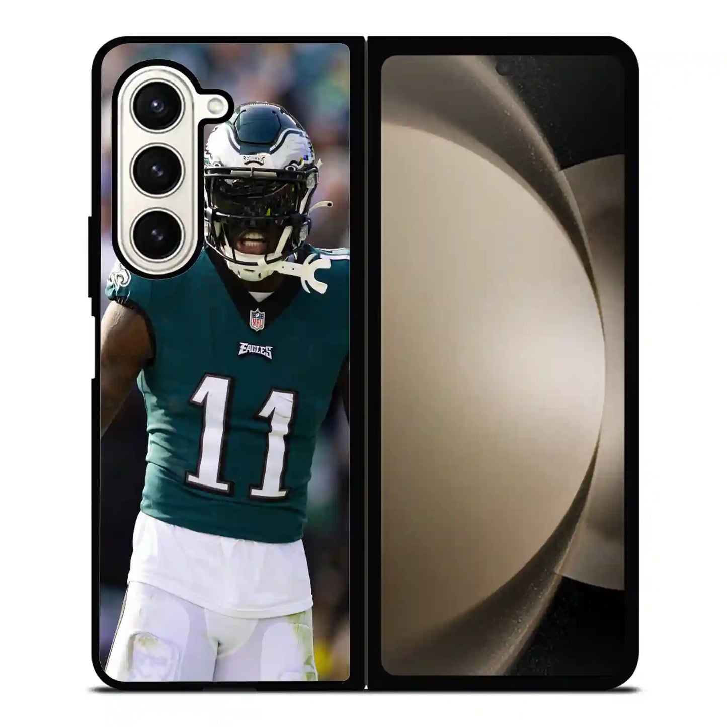 A J Brown Eagles Samsung Z6 Fold Case