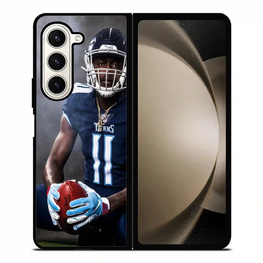 A J Brown Titans Samsung Z6 Fold Case