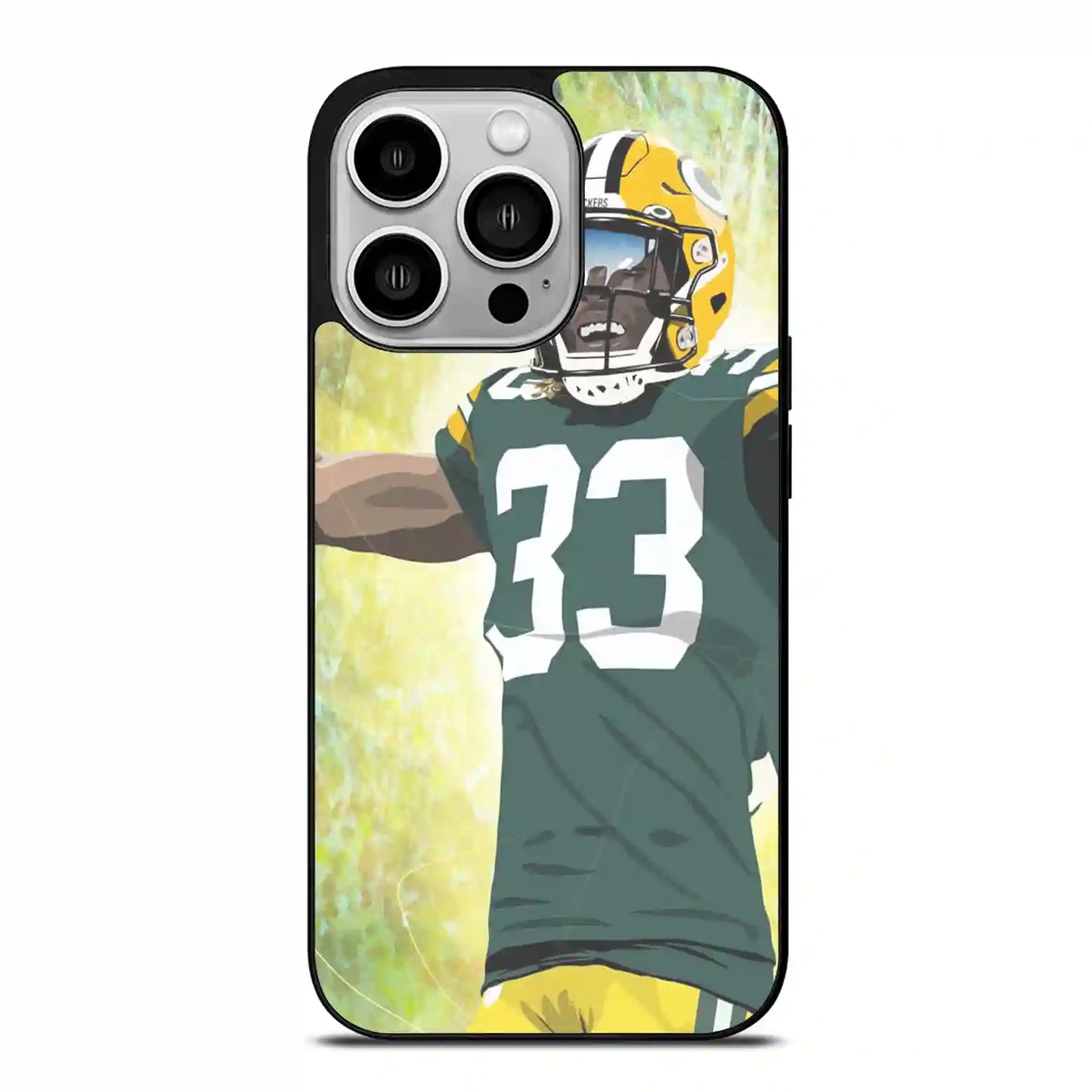 Aaron Jones Cartoon iPhone 14 Pro Case