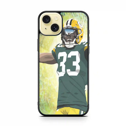 Aaron Jones Cartoon iPhone 15 Plus Case