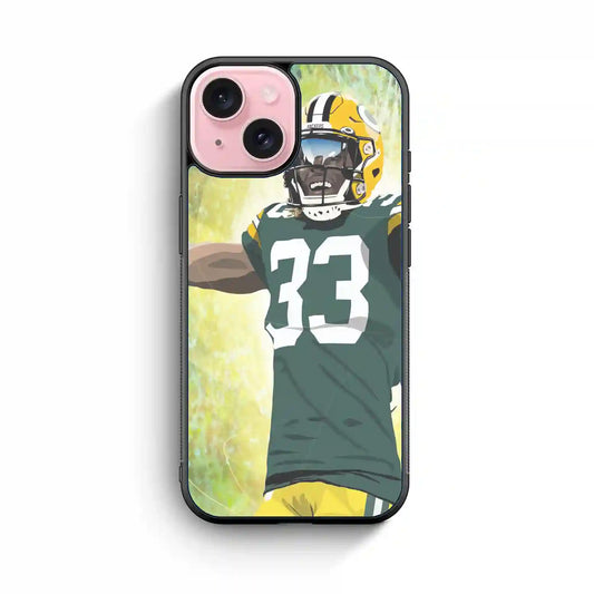 Aaron Jones Cartoon iPhone 15 Case