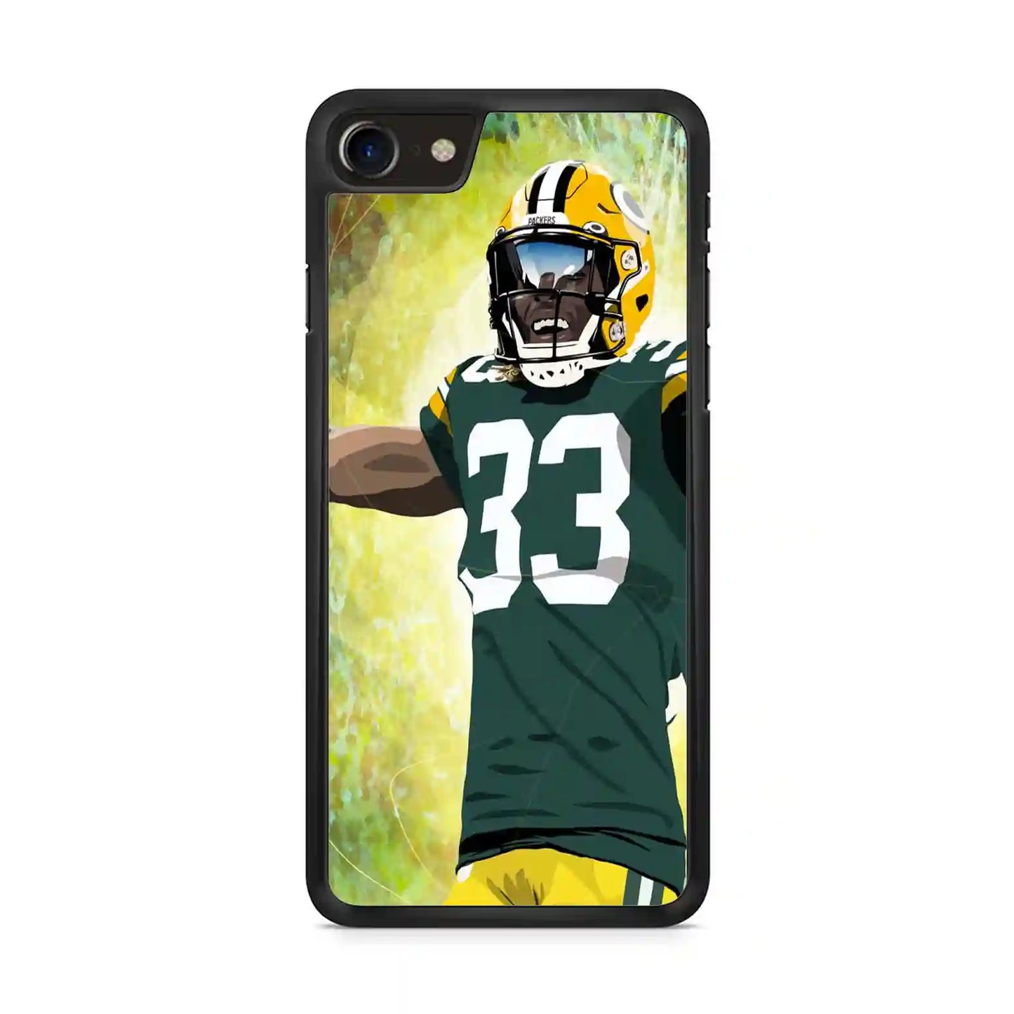 Aaron Jones Cartoon iPhone SE 2020 Case