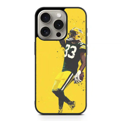 Aaron Jones Green Bay Football iPhone 15 Pro Max Case