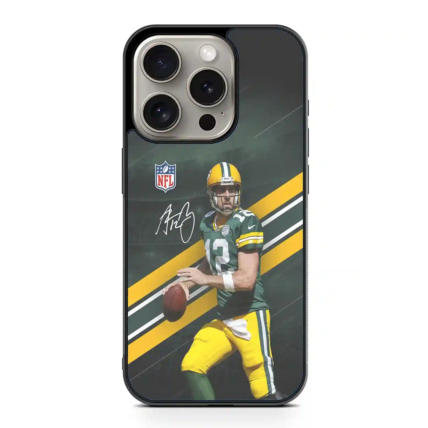 Aaron Rodgers Nfl Football America  iPhone 15 Pro Max Case