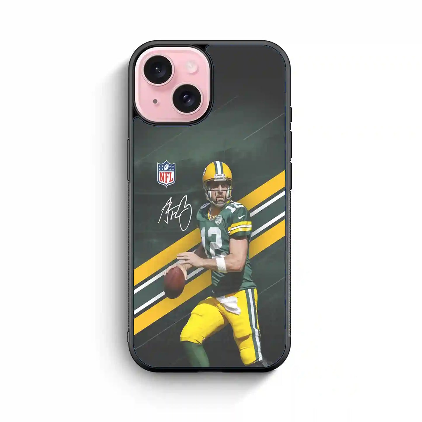 Aaron Rodgers Nfl Football America  iPhone 15 Case