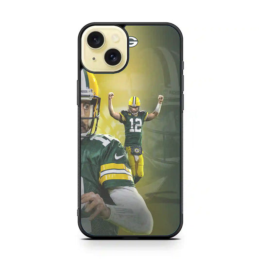 Aaron Rodgers Nfl Football Green Bay iPhone 15 Plus Case