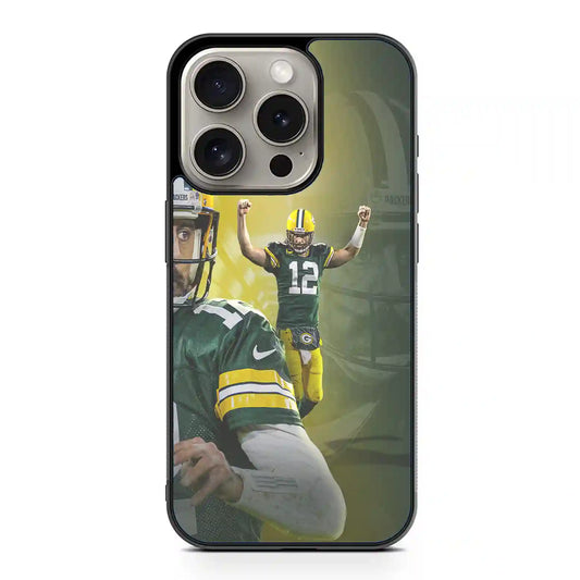 Aaron Rodgers Nfl Football Green Bay iPhone 15 Pro Max Case