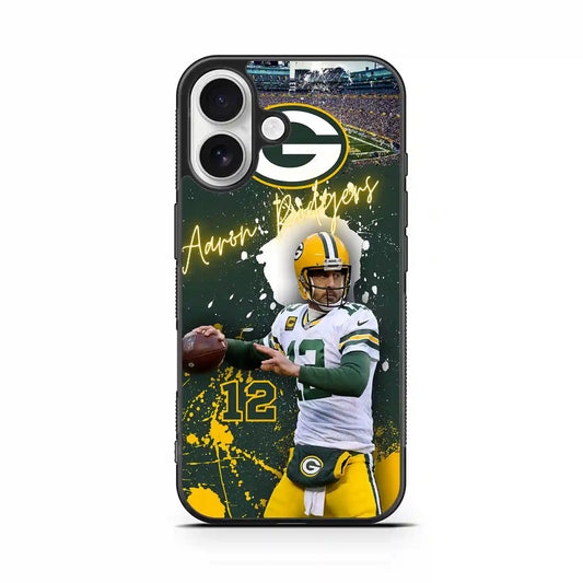 Aaron Rodgers Nfl Football iPhone 16 Case