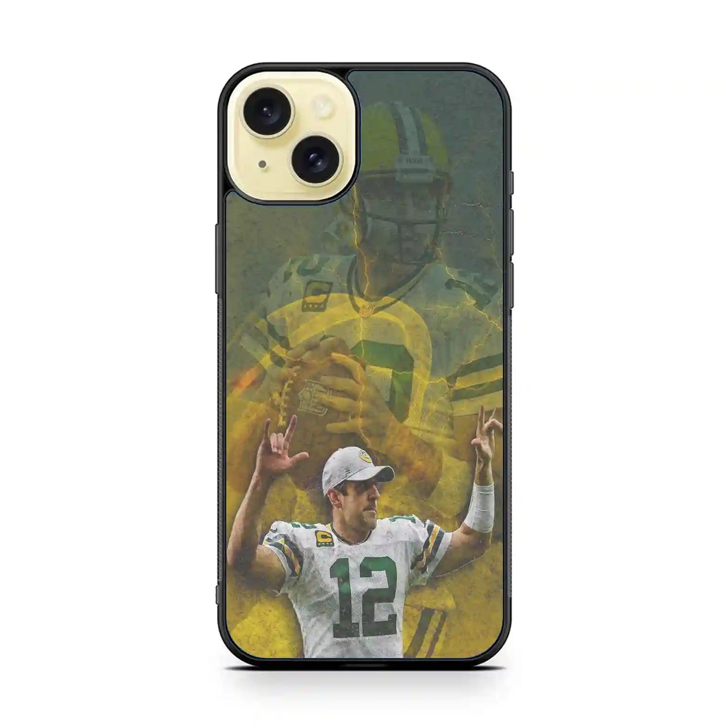 Aaron Rodgers Retro iPhone 15 Plus Case