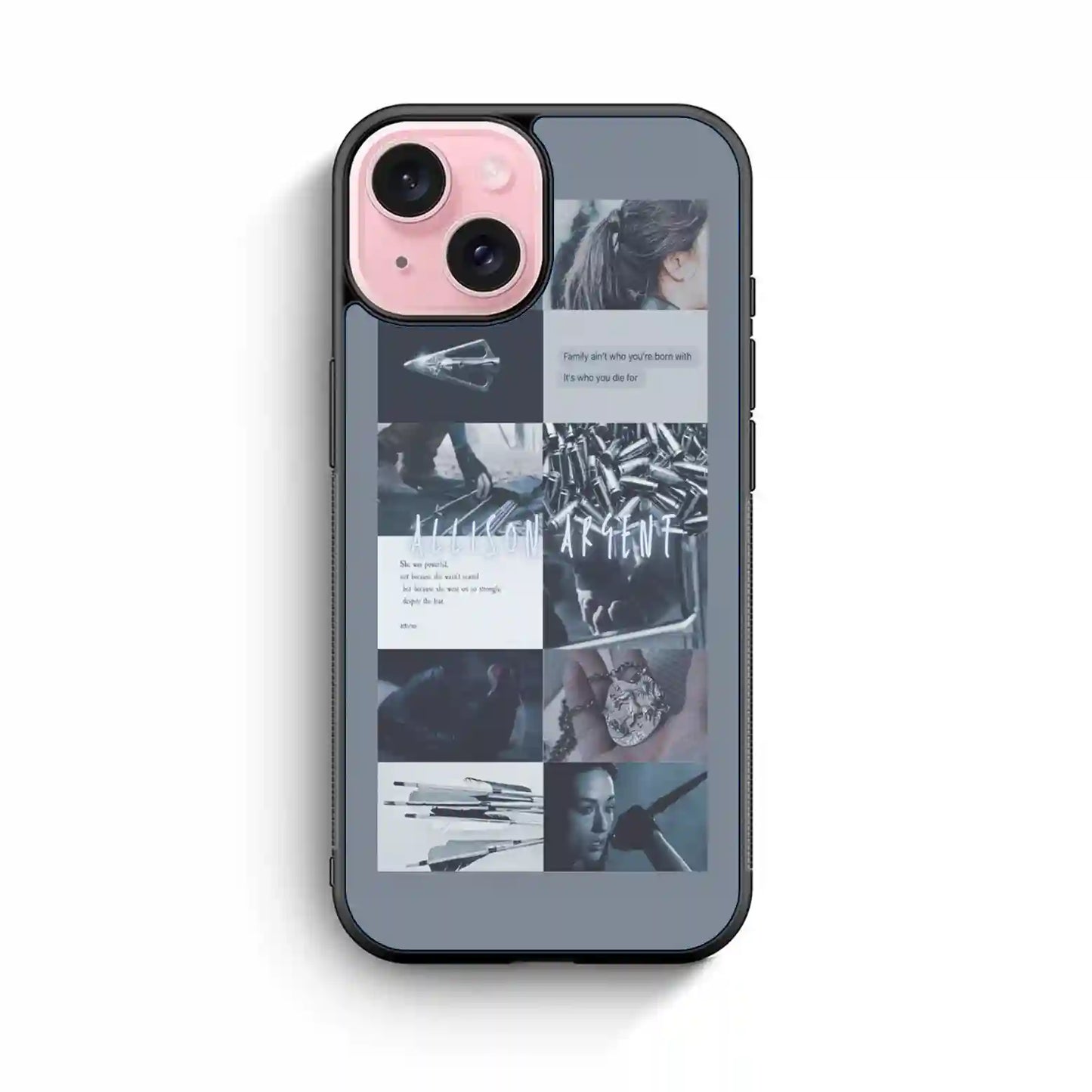 Allison Argent Retro iPhone 15 Case