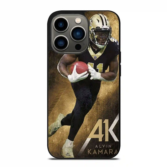 Alvin Kamara Akcolorretro New Orleans iPhone 13 Pro Case